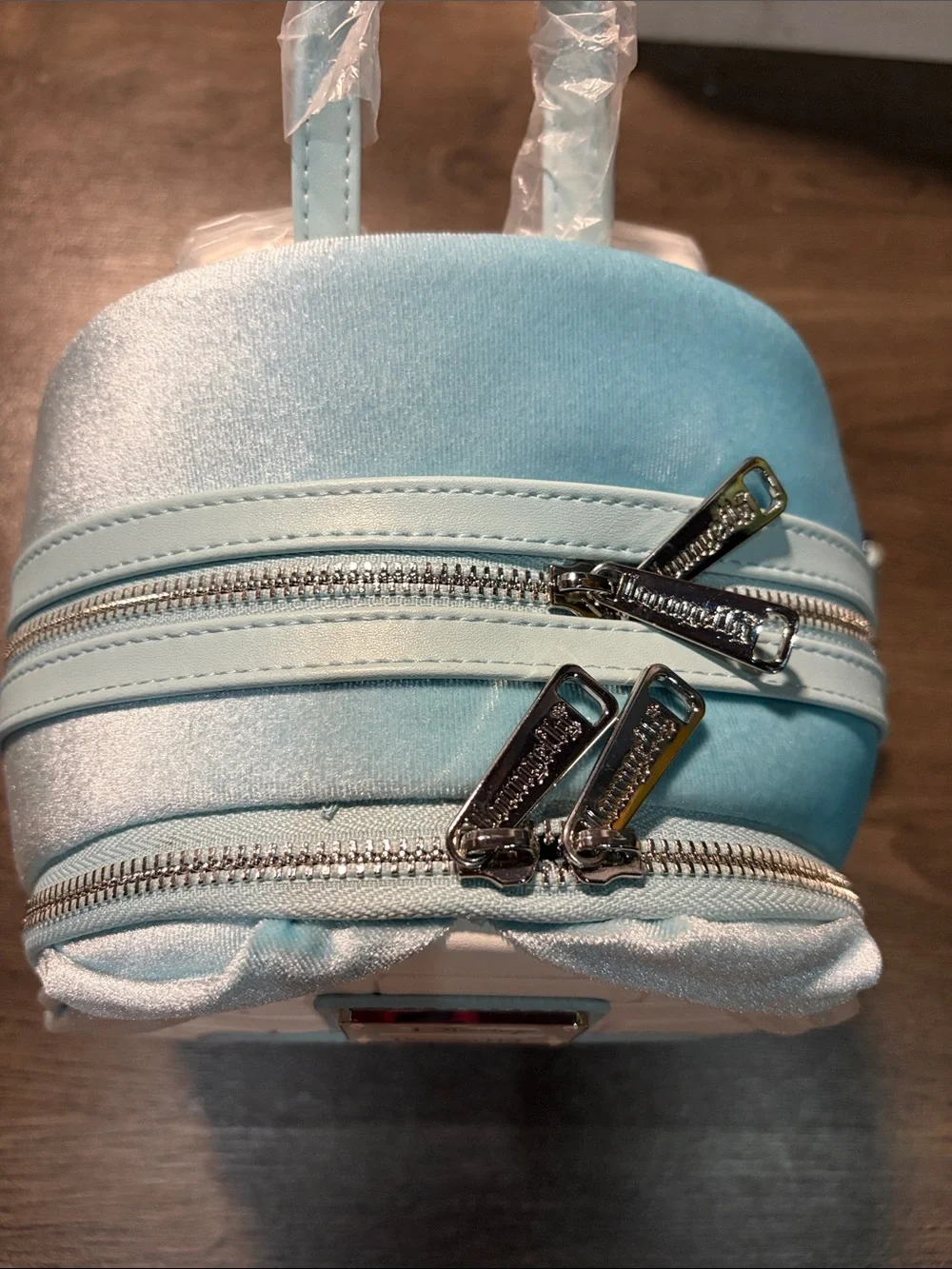 Loungefly Cinderella Light Blue Stained Glass Mini Backpack & Wallet Set